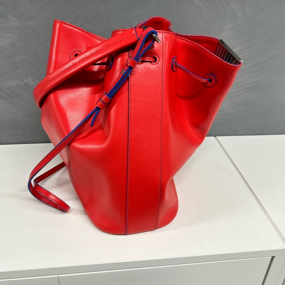 Emporio Armani Red Bucket Bag - Picture 3 of 10